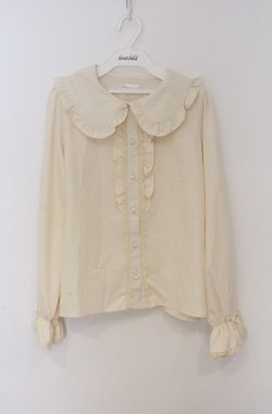 画像1: m petit by misako / AM マルエリフリルブラウス L アイボリー O-26-03-16-028-LO-BL-OW-OS
