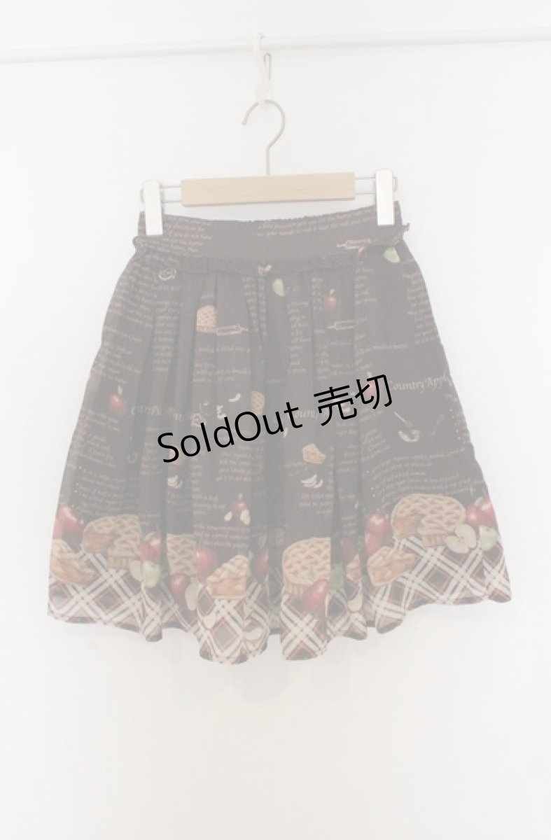 画像1: Secret Honey / アップルパイ柄スカート 2 ブラウン O-26-03-16-005-CA-SK-OW-OS (1)