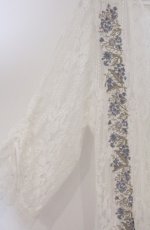 画像2: axes femme / フラワー刺繍レースカーデ/ミュルーズ染織美術館コラボ  アイボリー O-26-03-16-034-AX-TO-IG-OS (2)