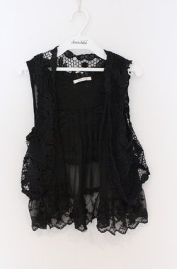 画像1: axes femme / レースベストセット M クロ O-26-03-16-037-AX-TO-IG-OS