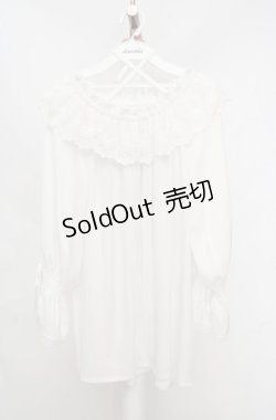 画像1: axes femme / フリルブラウス F シロ O-26-03-18-034-AX-BL-IG-OS