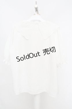 画像3: axes femme / バラ刺繍襟ブラウス  オフシロ O-26-03-18-036-AX-BL-IG-OS