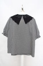 画像3: axes femme / バラ刺繍襟ブラウス  クロ O-26-03-18-041-AX-BL-IG-OS (3)
