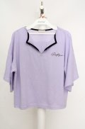 axes femme POETIQUE / ロゴ刺繍フレアスリーブプルオーバー M ラベンダー O-26-03-18-045-AX-TO-IG-OS