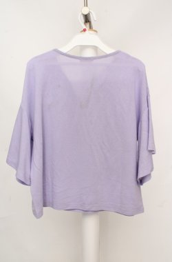 画像3: axes femme POETIQUE / ロゴ刺繍フレアスリーブプルオーバー M ラベンダー O-26-03-18-045-AX-TO-IG-OS