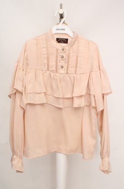 画像1: axes femme NOSTALGIE / ヴィンテージサテンブラウス  アイボリー O-26-03-18-046-AX-BL-IG-OS