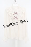 axes femme kawaii / クラシカルドールブラウス M アイボリー O-26-03-18-060-AX-BL-IG-OS