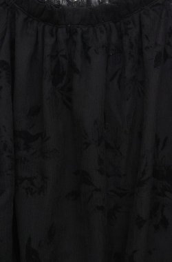 画像2: axes femme / フロッキープリントシースルートップス M クロ O-26-03-18-061-AX-TO-IG-OS