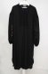 画像1: axes femme / チャイナ釦ロングシャツワンピース M クロ O-26-03-18-066-AX-OP-IG-OS (1)