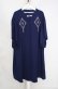 画像1: axes femme / チャイナ釦刺繍ワンピース  ネイビー O-26-03-18-069-AX-OP-IG-OS (1)