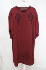 画像1: axes femme / チャイナ釦刺繍ワンピース F アカ O-26-03-18-070-AX-OP-IG-OS (1)