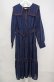 画像1: axes femme / セーラー襟ティアードワンピース  ネイビー O-26-03-18-073-AX-OP-IG-OS (1)