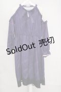axes femme / 冬の夜空柄肩レース切替ワンピース  パープル O-26-03-18-075-AX-OP-IG-OS