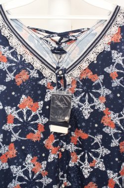 画像2: axes femme / ミュシャ/ガウンワンピース M ネイビー O-26-03-18-077-AX-OP-IG-OS