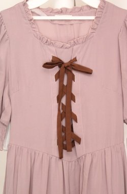 画像2: m petit by misako / AMレースアップワンピース M ピンク O-26-03-18-081-LO-OP-IG-OS