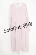 m petit by misako / AM*レースエリプリーツワンピース L ピンク O-26-03-18-088-LO-OP-IG-OS