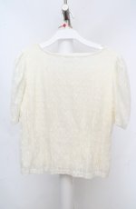 画像3: axes femme / ショート丈タック入レースプルオーバー  アイボリー O-26-03-18-009-AX-TO-IG-OS (3)