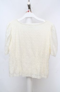 画像3: axes femme / ショート丈タック入レースプルオーバー  アイボリー O-26-03-18-009-AX-TO-IG-OS