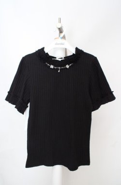 画像1: axes femme / 吸水速乾プチスタンドリブプルオーバー F クロ O-26-03-18-012-AX-TO-IG-OS