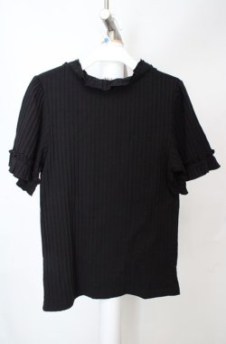 画像3: axes femme / 吸水速乾プチスタンドリブプルオーバー F クロ O-26-03-18-012-AX-TO-IG-OS