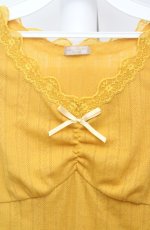画像2: axes femme POETIQUE / 透かしダイヤ柄タンクトップ M イエロー O-26-03-18-015-AX-TO-IG-OS (2)