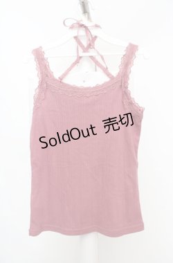 画像3: axes femme / クロスストラップキャミソール M ピンク O-26-03-18-017-AX-TO-IG-OS