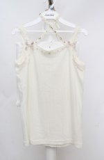 画像1: axes femme / クロスストラップキャミソール  オフシロ O-26-03-18-018-AX-TO-IG-OS (1)