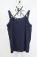 画像1: axes femme / クロスストラップキャミソール M ネイビー O-26-03-18-020-AX-TO-IG-OS (1)