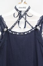 画像2: axes femme / クロスストラップキャミソール M ネイビー O-26-03-18-020-AX-TO-IG-OS (2)