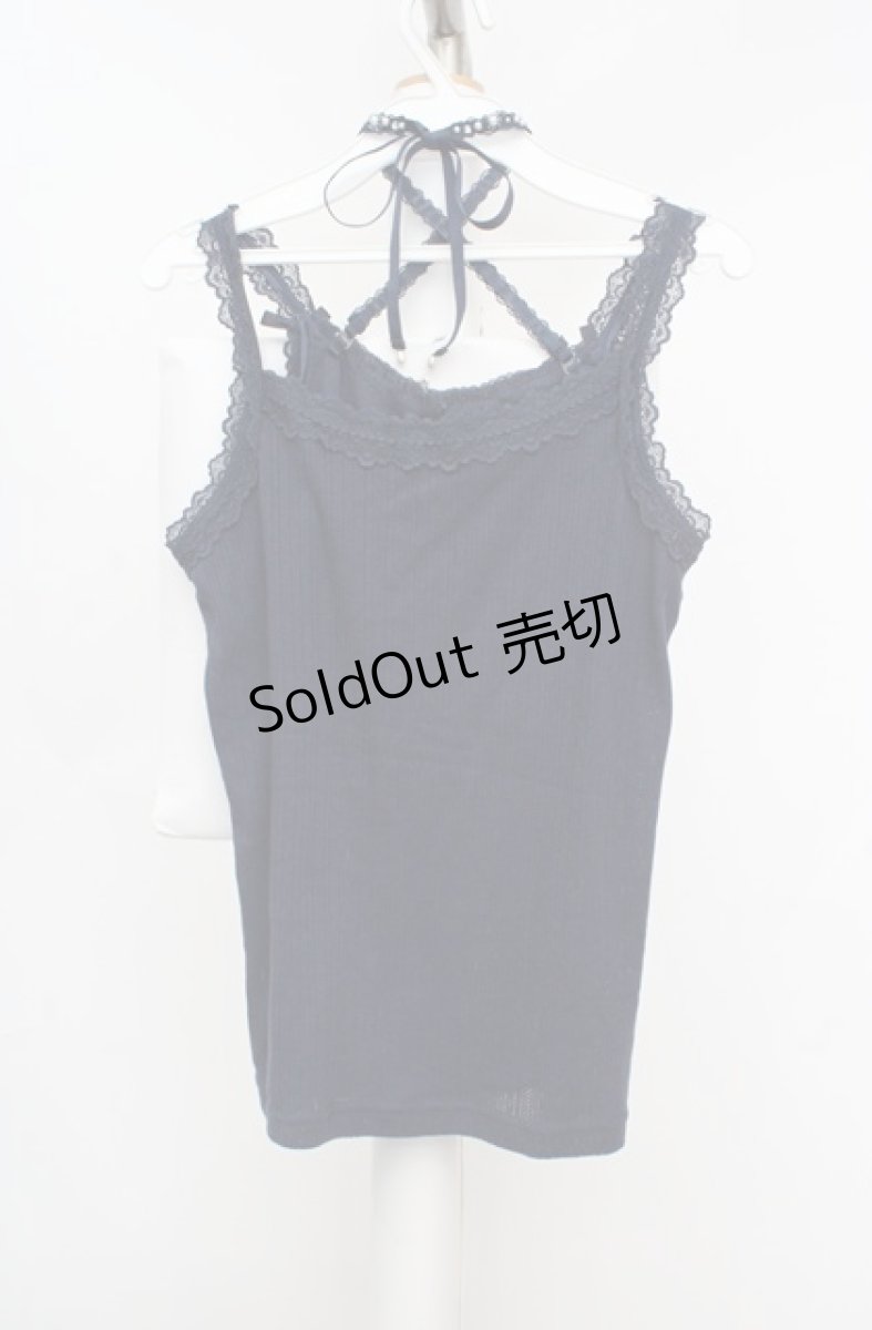 画像3: axes femme / クロスストラップキャミソール M ネイビー O-26-03-18-020-AX-TO-IG-OS (3)