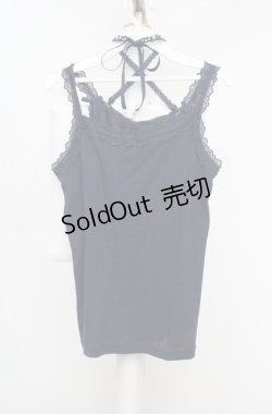 画像3: axes femme / クロスストラップキャミソール M ネイビー O-26-03-18-020-AX-TO-IG-OS