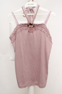 画像1: axes femme / ホルター付きキャミソール  ピンク O-26-03-18-025-AX-TO-IG-OS