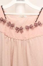 画像2: axes femme / BACKリボンタンクトップ M ピンク×ブラウン O-26-03-18-026-AX-TO-IG-OS (2)