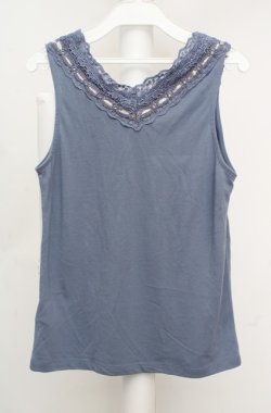 画像3: axes femme / パールレースタンク  ブルー O-26-03-18-027-AX-TO-IG-OS