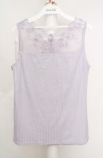 画像1: axes femme / 繊細レースタンク M ラベンダー O-26-03-18-028-AX-TO-IG-OS (1)