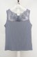 画像1: axes femme / 繊細レースタンク M ブルー O-26-03-18-029-AX-TO-IG-OS (1)
