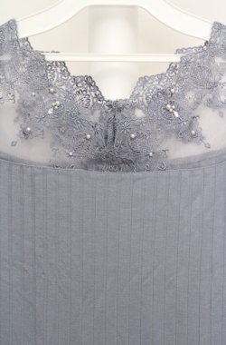 画像2: axes femme / 繊細レースタンク M ブルー O-26-03-18-029-AX-TO-IG-OS