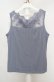 画像3: axes femme / 繊細レースタンク M ブルー O-26-03-18-029-AX-TO-IG-OS (3)