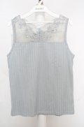 axes femme / 繊細レースタンク M ミント O-26-03-18-030-AX-TO-IG-OS
