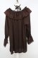 画像3: axes femme / フリルブラウス F ブラウン O-26-03-18-032-AX-BL-IG-OS (3)