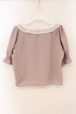 画像3: evelyn / はしごレース使いトップス  ピンク O-26-03-19-031-LO-TO-OW-OS