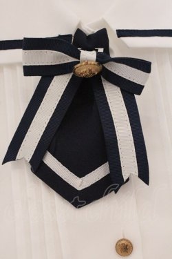 画像2: Amavel / Crown Emblemスクエアセーラーブラウス  シロ×ネイビー O-26-03-19-033-CA-BL-IG-OS