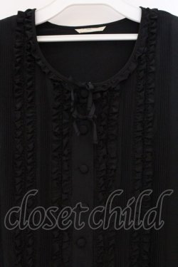 画像2: INGEBORG / グログランリボンパフブラウス  クロ O-26-03-19-038-LO-BL-IG-OS