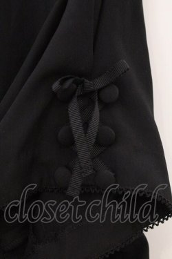 画像3: INGEBORG / グログランリボンパフブラウス  クロ O-26-03-19-038-LO-BL-IG-OS