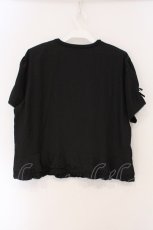 画像4: INGEBORG / グログランリボンパフブラウス  クロ O-26-03-19-038-LO-BL-IG-ZI (4)