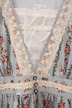 画像2: axes femme / ローズストライプワンピース  サックス O-26-03-19-039-AX-OP-IG-OS