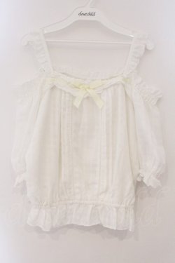 画像1: LIZ LISA / はしごリボンオフショルトップス  オフ O-26-03-19-040-LO-TO-IG-OS