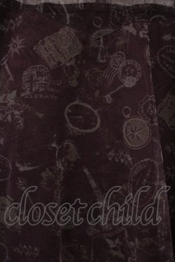 画像2: axes femme / トラベルチュール重ねワンピース  ワイン O-26-03-19-042-AX-OP-IG-OS