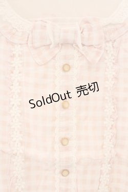 画像2: LIZ LISA / チュール切り替えギンガムトップス  ピンク O-26-03-19-052-LO-TO-OW-OS