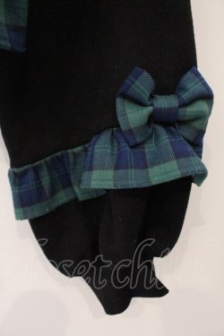 画像3: Chalmiere / リボンワッペンショート丈プル M クロ×グリーン O-26-03-19-007-0-TO-OW-OS